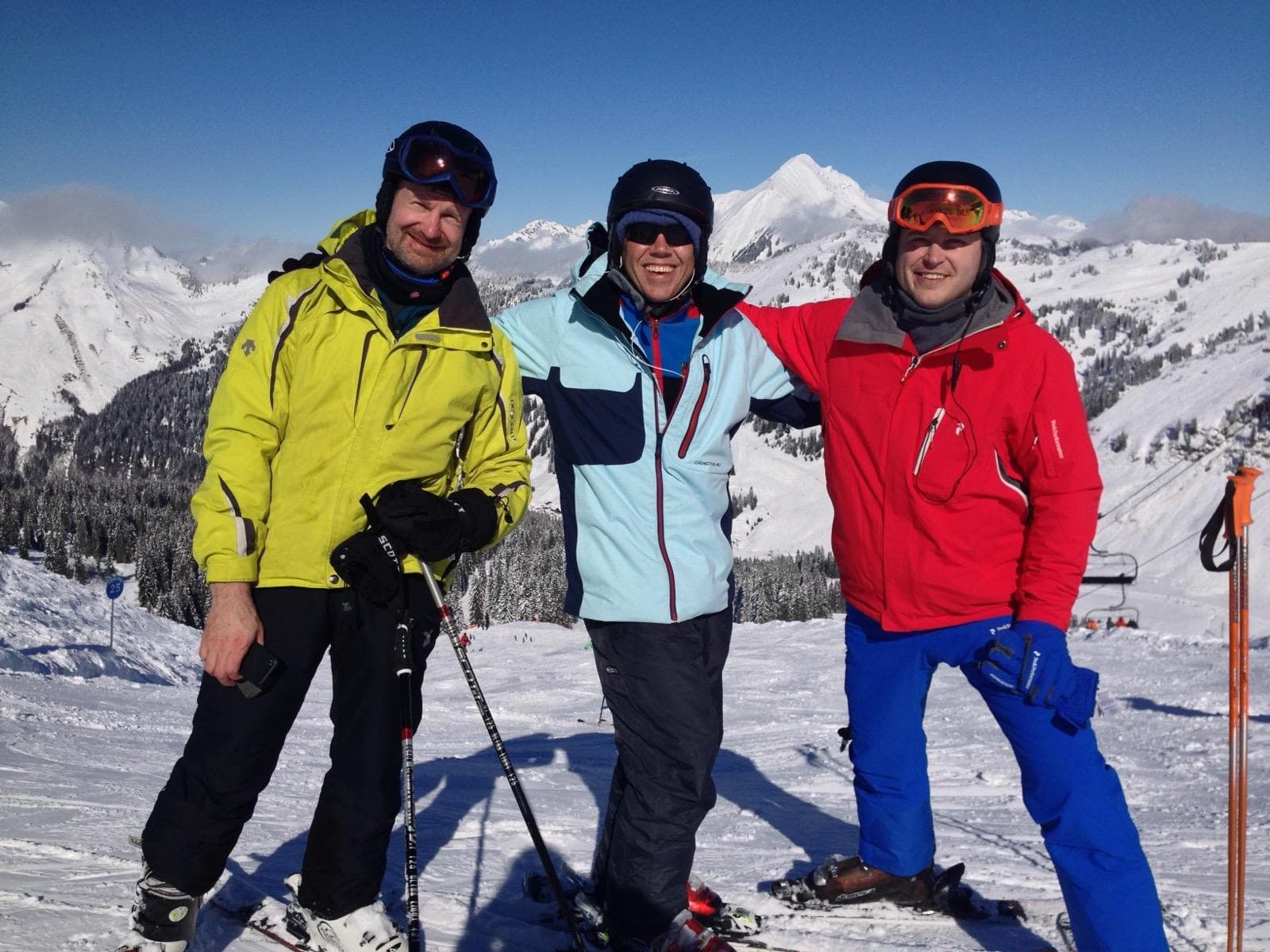 Jay McHale skiing in the Alps before the accident, 2014